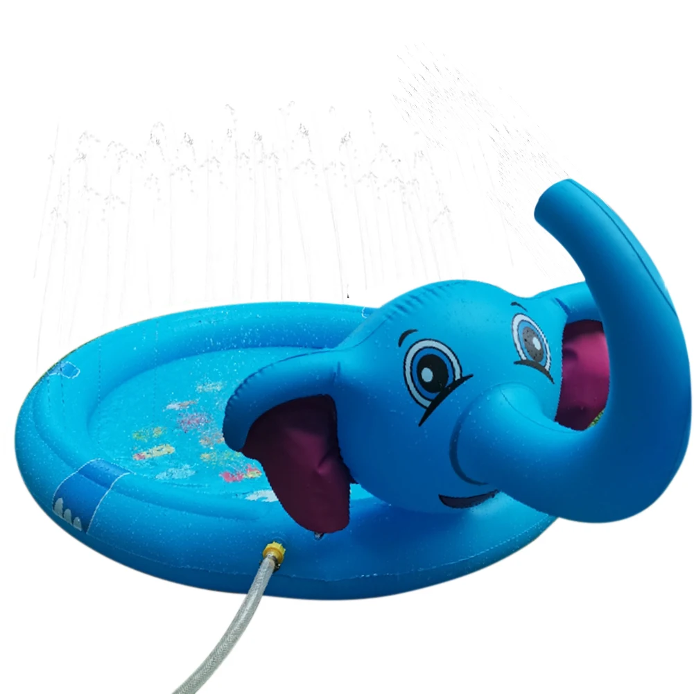 

Water Toys Elephant Shape For Kids Purling Bathing Summer Outdoor Garden Game Splash Play Mat Sprinkler Pad Wading Pool Durable