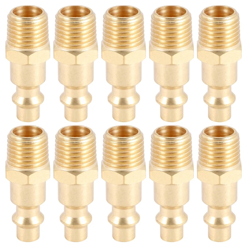 Brass 1/4 Inch NPT Male Air Hose Quick Connect Adapter,Air Coupler Plug Kit,Air Compressor Fittings 10Pcs (Male NPT)
Brass 1/4 Inch NPT Male Air Hose Quick Connect Adapter,Air Coupler Plug Kit,Air Compressor Fittings 10Pcs (Male NPT)
