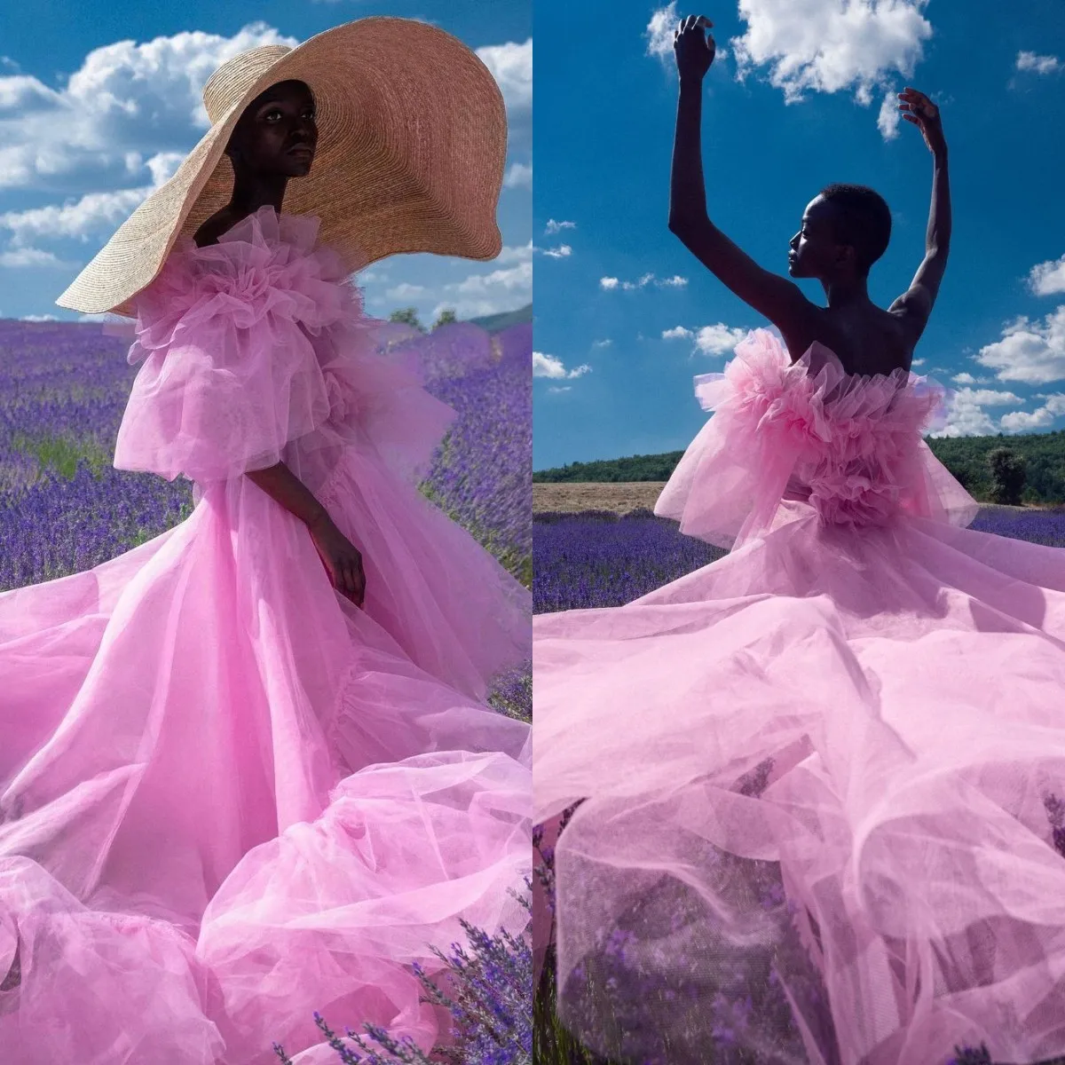 Fashion Pink Women's Prom Dresses Fluffy Puff Sleeve Party Gowns Handmade 2022 Runway Photography Dress
Fashion Pink Women's Prom Dresses Fluffy Puff Sleeve Party Gowns Handmade 2022 Runway Photography Dress