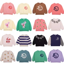 Kids Sweaters 2023 New Autumn Wyn Brand Boys Girls Cute Print Sweatshirts Baby Child Toddler Cotton Outwear Tops Clothes Winter