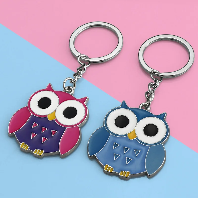 Cartoon Pendant Owl High Quality Keychain Creative Paint Owl Pendant Friend Gift Keychain Wholesale Couple Car Keyring
Cartoon Pendant Owl High Quality Keychain Creative Paint Owl Pendant Friend Gift Keychain Wholesale Couple Car Keyring