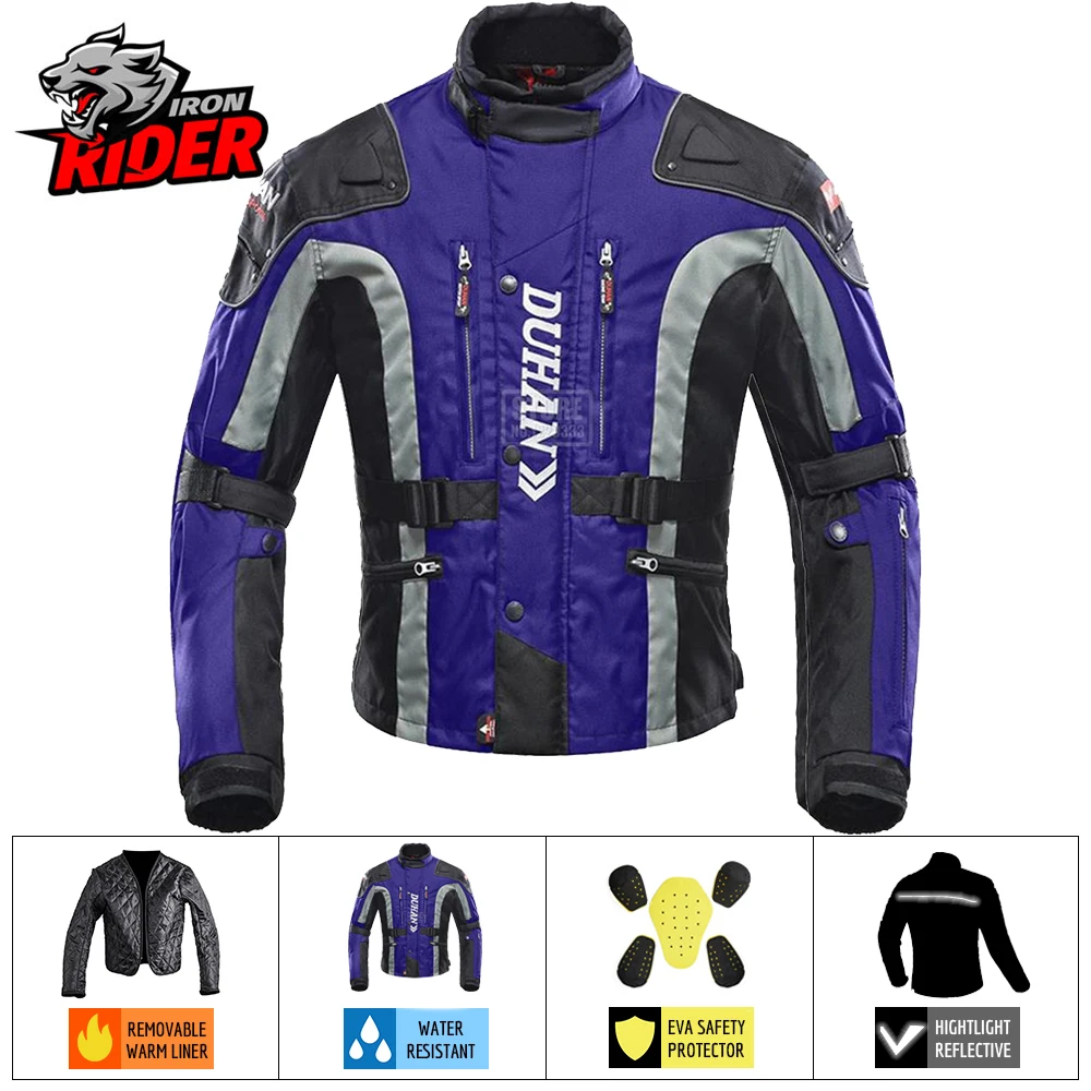 DUHAN New Motorcycle Jacket Men Motorcycle Clothing Autumn Reflective Waterproof Warm Detachable Protective Gear Motocross Jack
DUHAN New Motorcycle Jacket Men Motorcycle Clothing Autumn Reflective Waterproof Warm Detachable Protective Gear Motocross Jack