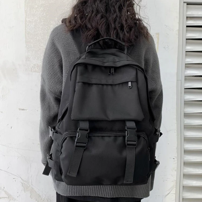 Simple Backpacks Large Capacity Travel Bag Solid Harajuku Student Schoolbag Backpack Women Man Bag Unisex High Street
Simple Backpacks Large Capacity Travel Bag Solid Harajuku Student Schoolbag Backpack Women Man Bag Unisex High Street