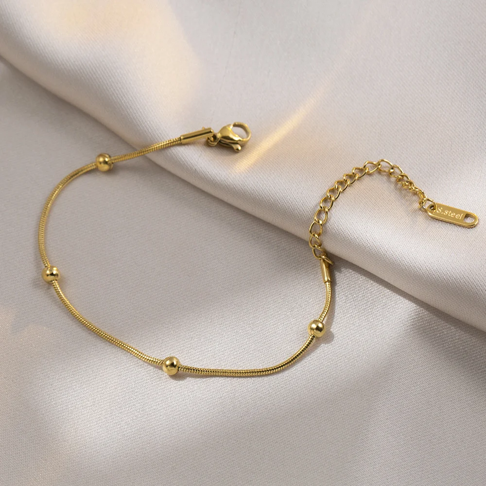 2022 all-match temperament ball bracelet 18K gold niche design snake bone chain fashion exquisite jewelry Birthday Party Gifts
2022 all-match temperament ball bracelet 18K gold niche design snake bone chain fashion exquisite jewelry Birthday Party Gifts