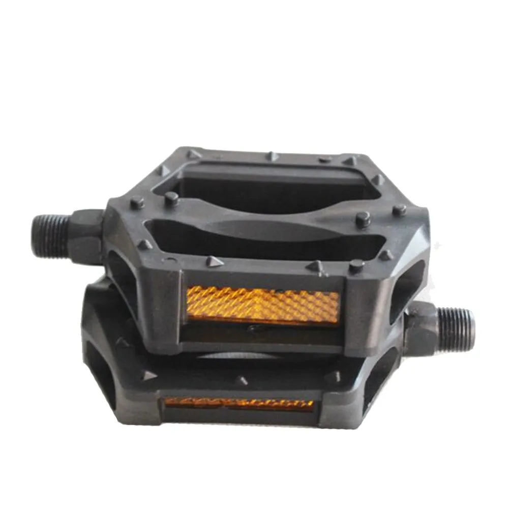 Black Plastic Resin Pedals Suitable for Adult Road and Mountain Cycles Sealed End Reflective Strips (80 characters)
Black Plastic Resin Pedals Suitable for Adult Road and Mountain Cycles Sealed End Reflective Strips (80 characters)