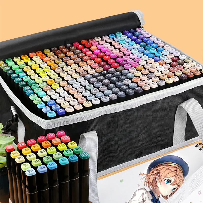 RIANCY 12/60/120/200 Colors Sketching Markers Manga Scrapbooking Highlighters Brush Pen Stationery Art School Supplies 04379
RIANCY 12/60/120/200 Colors Sketching Markers Manga Scrapbooking Highlighters Brush Pen Stationery Art School Supplies 04379