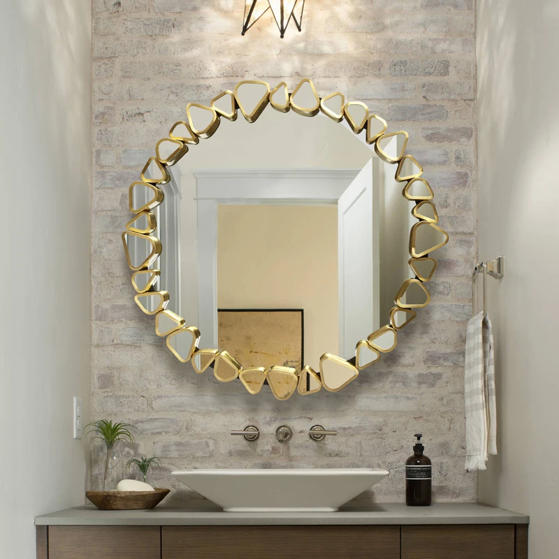 Led Lighted Makeup Mirror Bathroom Art Decor Round Dressing Table Wall Mirror Modern Metal Design Espejo Redondo Decorating Room
Led Lighted Makeup Mirror Bathroom Art Decor Round Dressing Table Wall Mirror Modern Metal Design Espejo Redondo Decorating Room
