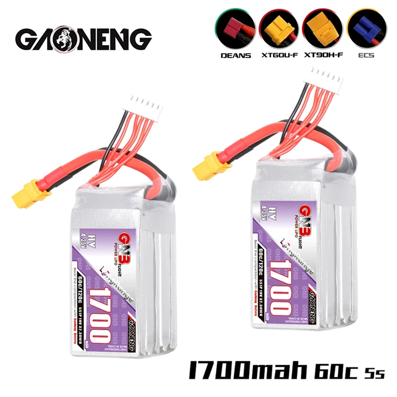 Gaonneng GNB Lipo батарея HV 5S 1700mAh 19,0 V 60C длинный полет небольшой объем с штепсельной вилкой XT60 T для FPV гоночного дрона RC вертолета
Gaonneng GNB Lipo батарея HV 5S 1700mAh 19,0 V 60C длинный полет небольшой объем с штепсельной вилкой XT60 T для FPV гоночного дрона RC вертолета