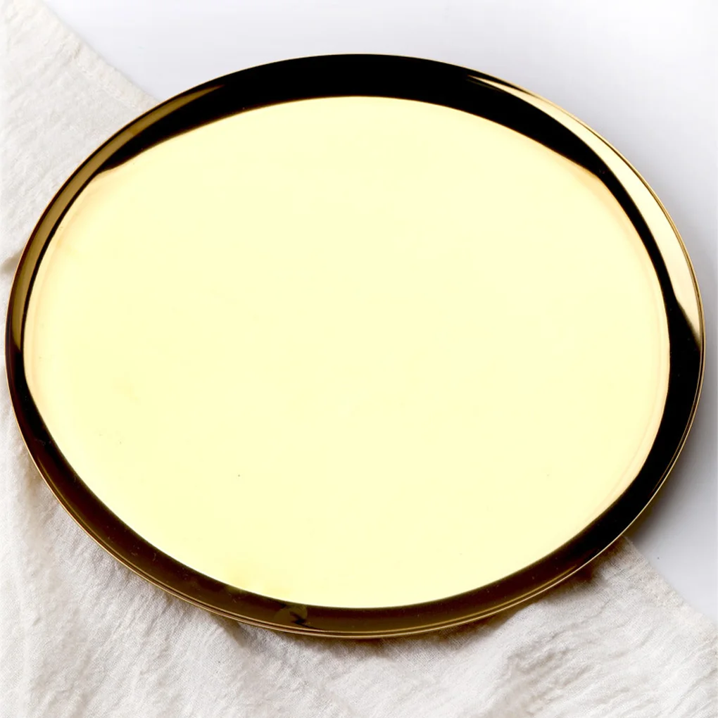 Jewelry Plate Stainless Steel Cosmetics Tray Decoration Dessert Dish Mirror Polished Reusable Dresser Holder Silver
Jewelry Plate Stainless Steel Cosmetics Tray Decoration Dessert Dish Mirror Polished Reusable Dresser Holder Silver