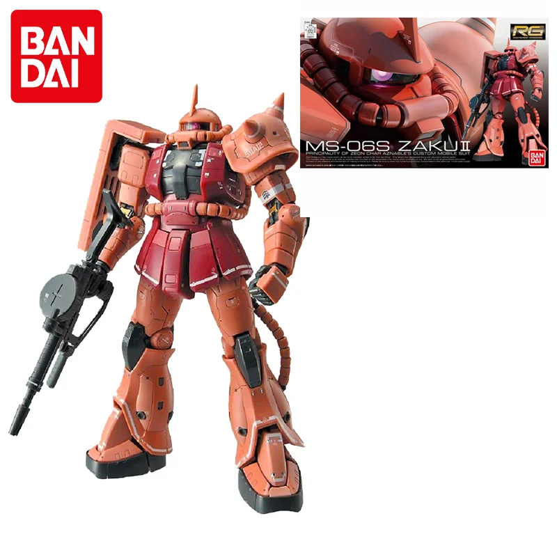 Original Bandai Gundam Anime Figure RG 1/144 MS-06S Zaku 2 GUNDAM Assembly Model Anime Action Figures Toys for Children PVC 14m
Original Bandai Gundam Anime Figure RG 1/144 MS-06S Zaku 2 GUNDAM Assembly Model Anime Action Figures Toys for Children PVC 14m