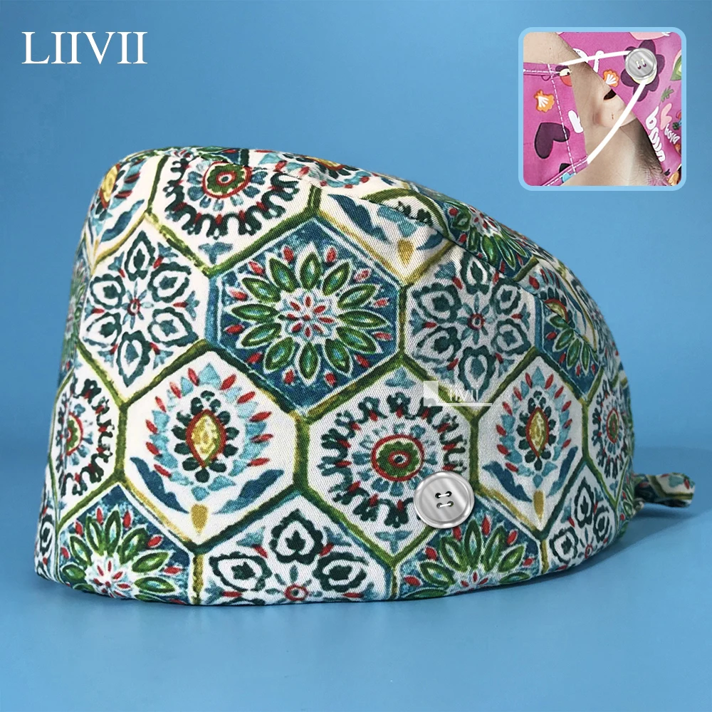 Women Men 100%Cotton Scrubs Women Caps with Buttons Nurse Accessories Wholesale Prices Pet Hospital Nursing Working Surgical Hat 
Women Men 100%Cotton Scrubs Women Caps with Buttons Nurse Accessories Wholesale Prices Pet Hospital Nursing Working Surgical Hat