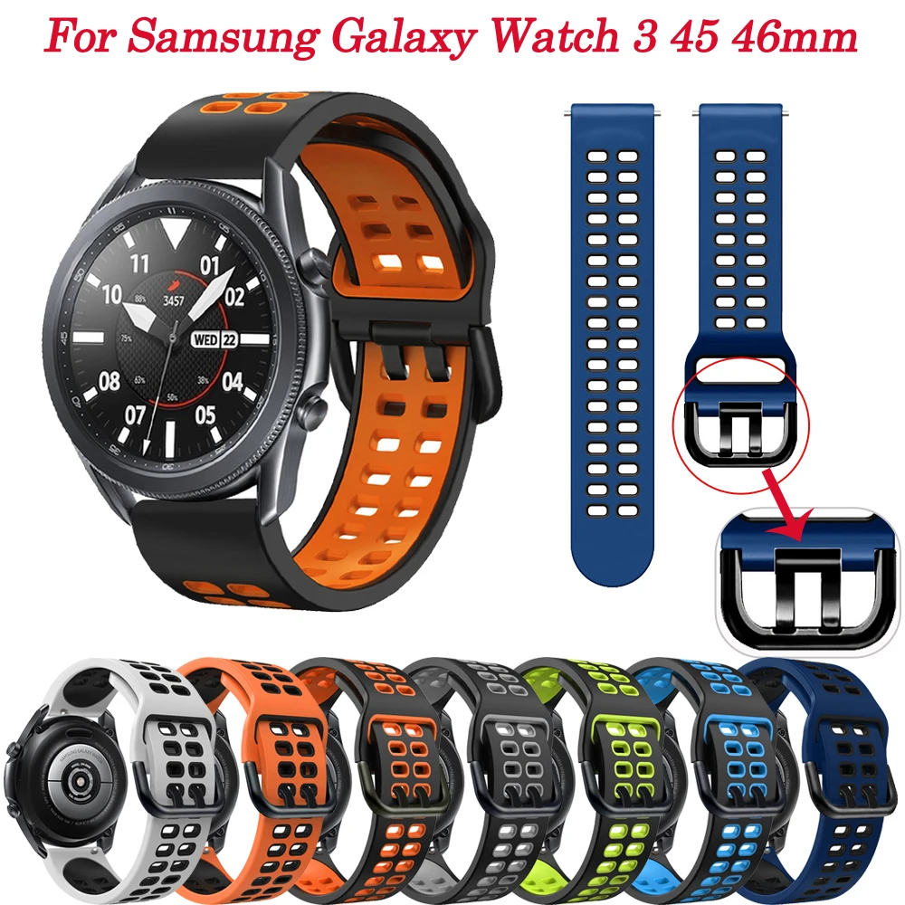 Ремешок силиконовый для смарт-часов, спортивный браслет для Samsung Galaxy Watch 3 45 46 мм 4 40 44 мм, 20 22 мм
Ремешок силиконовый для смарт-часов, спортивный браслет для Samsung Galaxy Watch 3 45 46 мм 4 40 44 мм, 20 22 мм