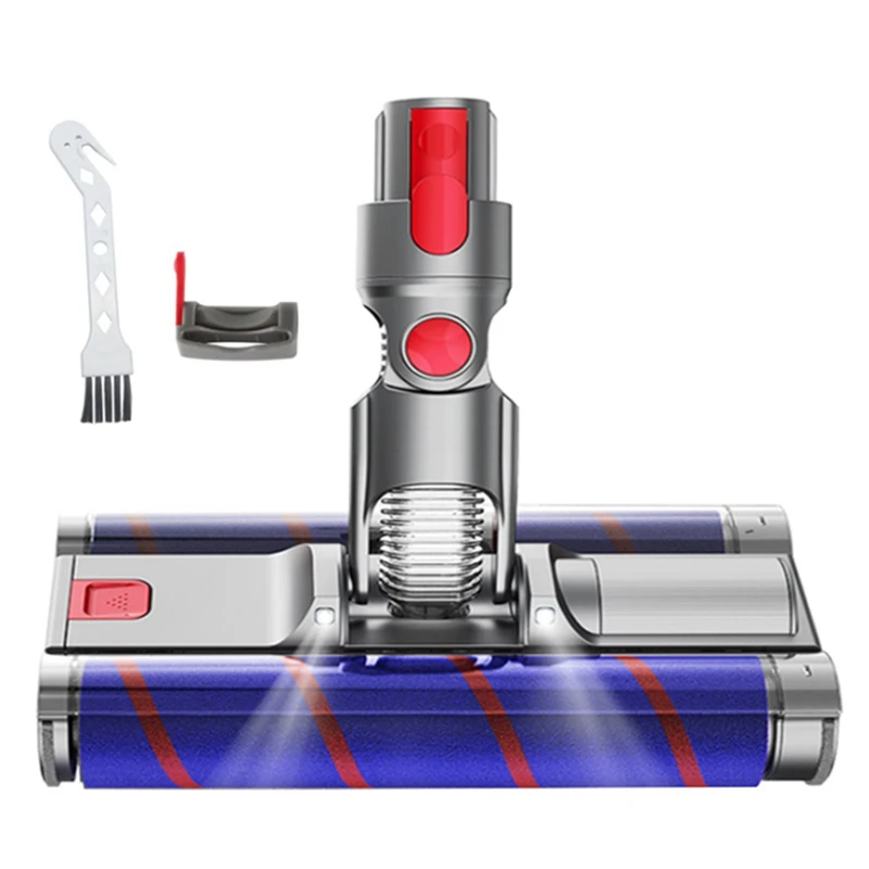 Soft Double Roller Brush Fluffy Floor Head With LED Headlights For Dyson V7V8V10V11V15 Vacuum Cleaners Parts Rotatable
Soft Double Roller Brush Fluffy Floor Head With LED Headlights For Dyson V7V8V10V11V15 Vacuum Cleaners Parts Rotatable