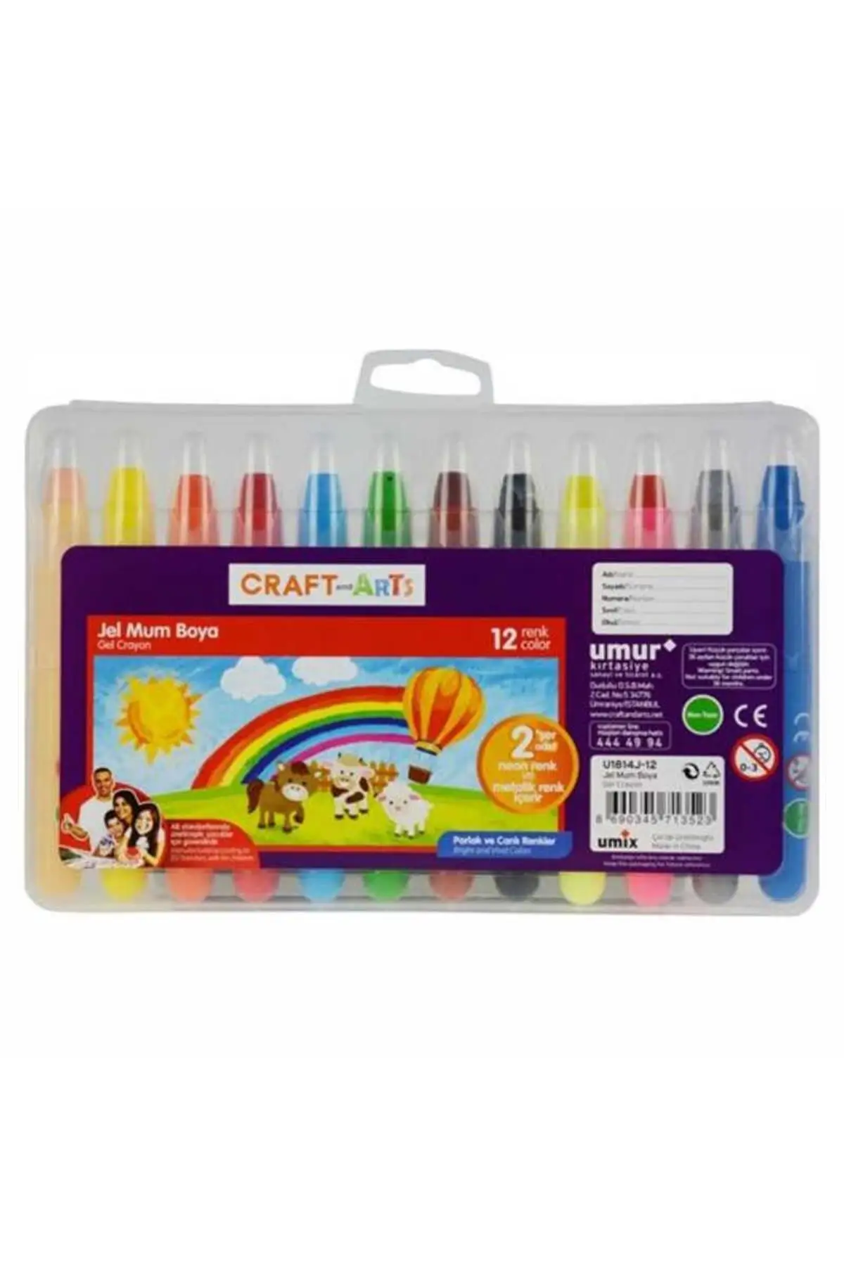 Brand: Umur Craft And Arts 12 Color Gel Crayon U1814J-12 Category: Water Color Paint
Brand: Umur Craft And Arts 12 Color Gel Crayon U1814J-12 Category: Water Color Paint