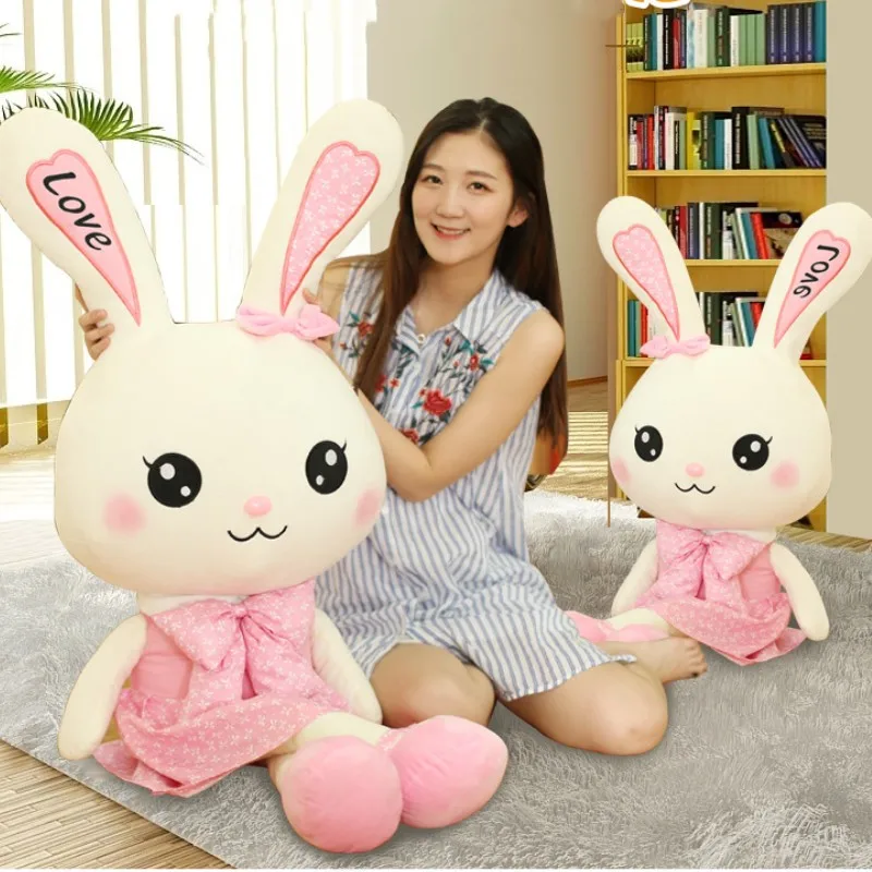 Kawaii Rabbit Plush Toy 30-120cm Big Ear Bunny Plushie Skirt Rabbit Soft Stuffed Animal Decor Christmas Girl Birthday Toys Gifts
Kawaii Rabbit Plush Toy 30-120cm Big Ear Bunny Plushie Skirt Rabbit Soft Stuffed Animal Decor Christmas Girl Birthday Toys Gifts