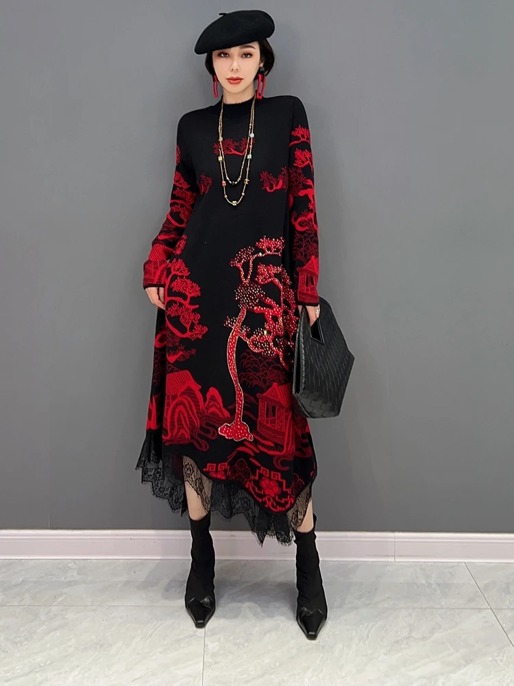SuperAen 2022 New Korean Version Fashion Trend Print Dress Temperament Women's Clothing Long Dress
SuperAen 2022 New Korean Version Fashion Trend Print Dress Temperament Women's Clothing Long Dress