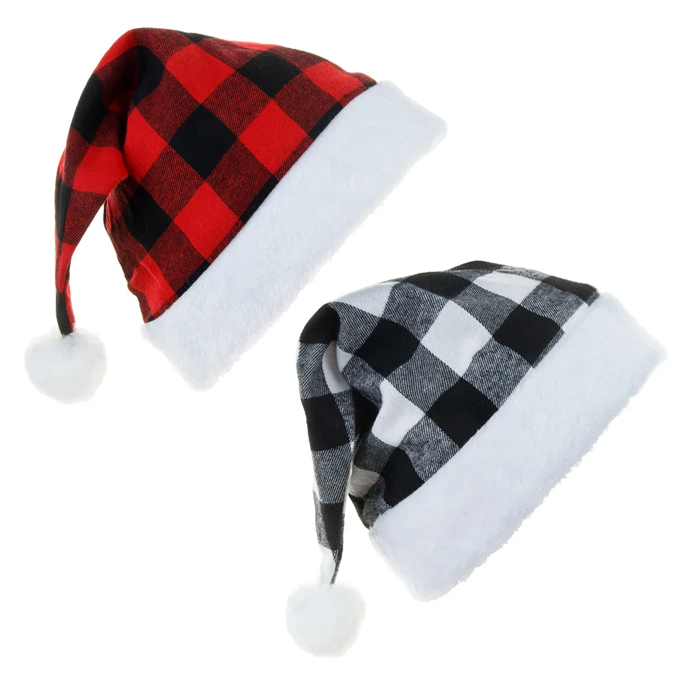 Plaid Plush Christmas Hat Knitted Wool Unisex Christmas Plush Striped Hat Santa Hat Festive Decoration Party Hat New Year Hat
Plaid Plush Christmas Hat Knitted Wool Unisex Christmas Plush Striped Hat Santa Hat Festive Decoration Party Hat New Year Hat