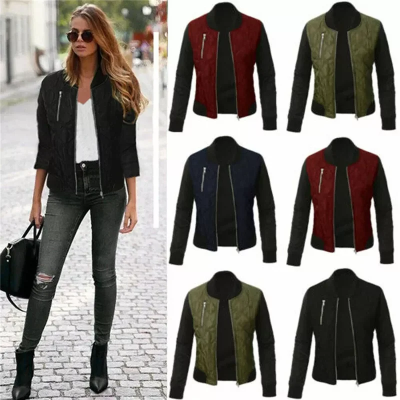 2023New Retro Zip Up Flight Bomber Jackets Ladies Casual Coat Outerwear Fashion Cotton Zip Up Biker Quilted Coat Tops S-3XL Wint
2023New Retro Zip Up Flight Bomber Jackets Ladies Casual Coat Outerwear Fashion Cotton Zip Up Biker Quilted Coat Tops S-3XL Wint
