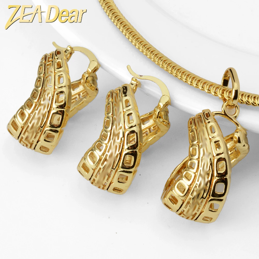 ZEADear Jewelry Set Earrings Pendent Necklace Copper 14k Gold Plated Geometric Exaggerate For Women Daily Wear Party Gift
ZEADear Jewelry Set Earrings Pendent Necklace Copper 14k Gold Plated Geometric Exaggerate For Women Daily Wear Party Gift