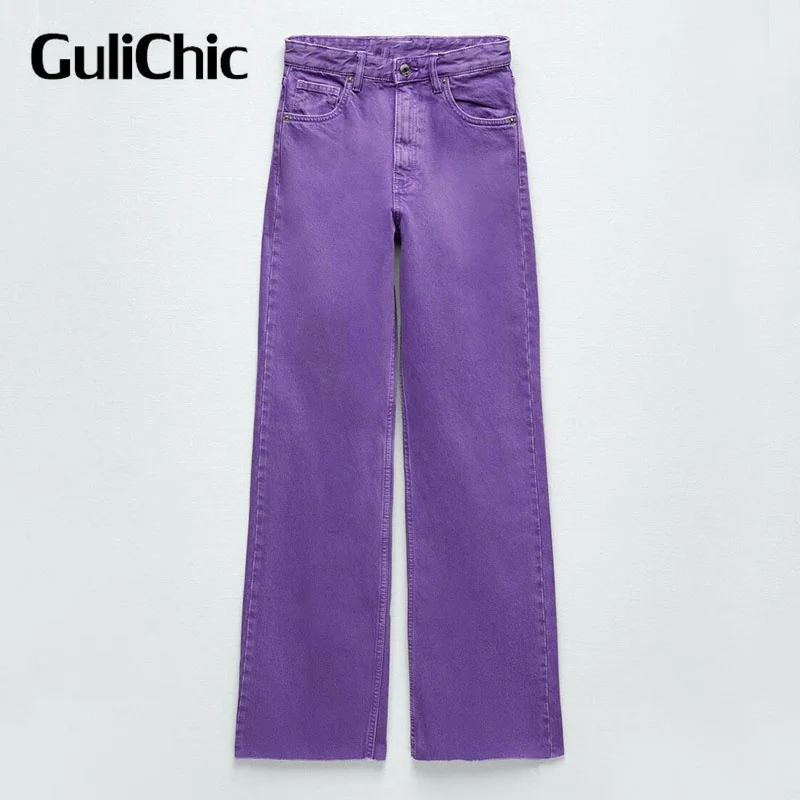 4.14 GuliChic Women Fashion Washes High Waist Straight jeans Casual Purple trousers
4.14 GuliChic Women Fashion Washes High Waist Straight jeans Casual Purple trousers