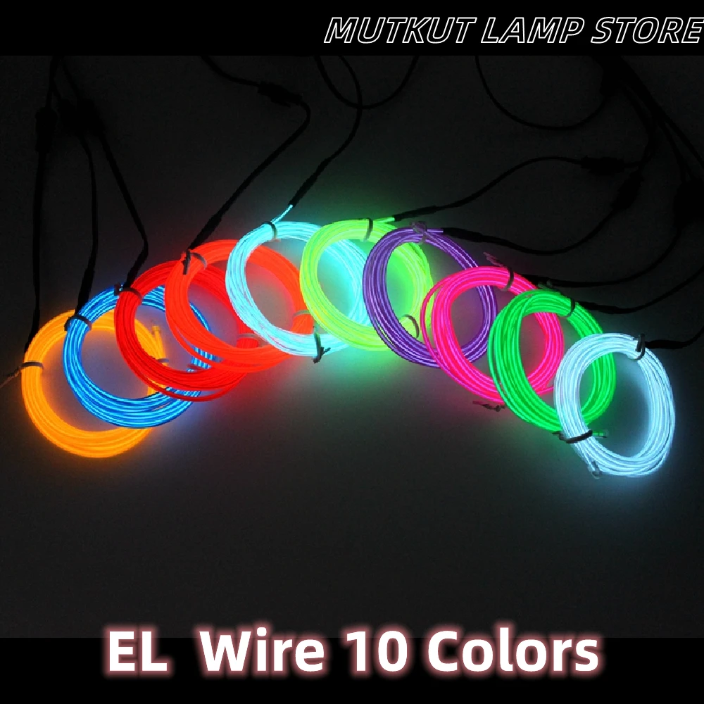 1M/2M/3M/5M/10M EL Decor Light Neon Atmosphere Lamp Flexible Wire Rope Tube Waterproof LED Strip For Car Decoration Styling
1M/2M/3M/5M/10M EL Decor Light Neon Atmosphere Lamp Flexible Wire Rope Tube Waterproof LED Strip For Car Decoration Styling