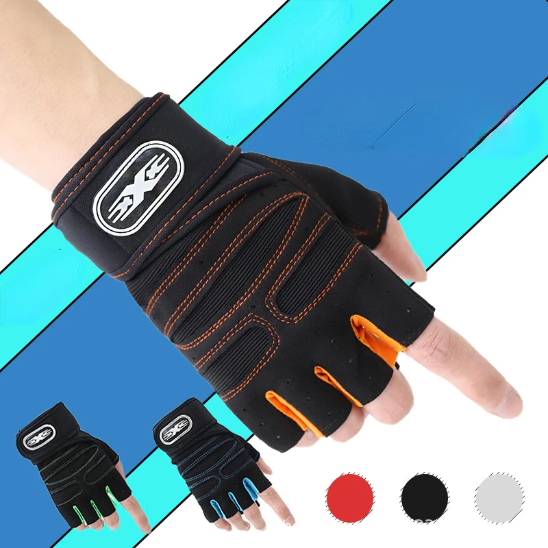 Long Wristband Half Finger Fitness Gloves Barbell Weightlifting Antislip Gloves Outdoor Sports Breathable Bike Cycling Gloves
Long Wristband Half Finger Fitness Gloves Barbell Weightlifting Antislip Gloves Outdoor Sports Breathable Bike Cycling Gloves