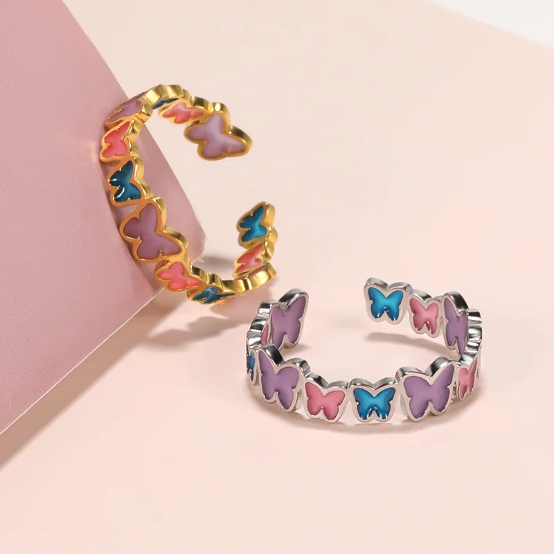 Fashion Luminous Heart Butterfly Rings Geometric Adjustable Finger Ring for Women Minimalist Dainty Party Wedding Jewelry Gifts
Fashion Luminous Heart Butterfly Rings Geometric Adjustable Finger Ring for Women Minimalist Dainty Party Wedding Jewelry Gifts