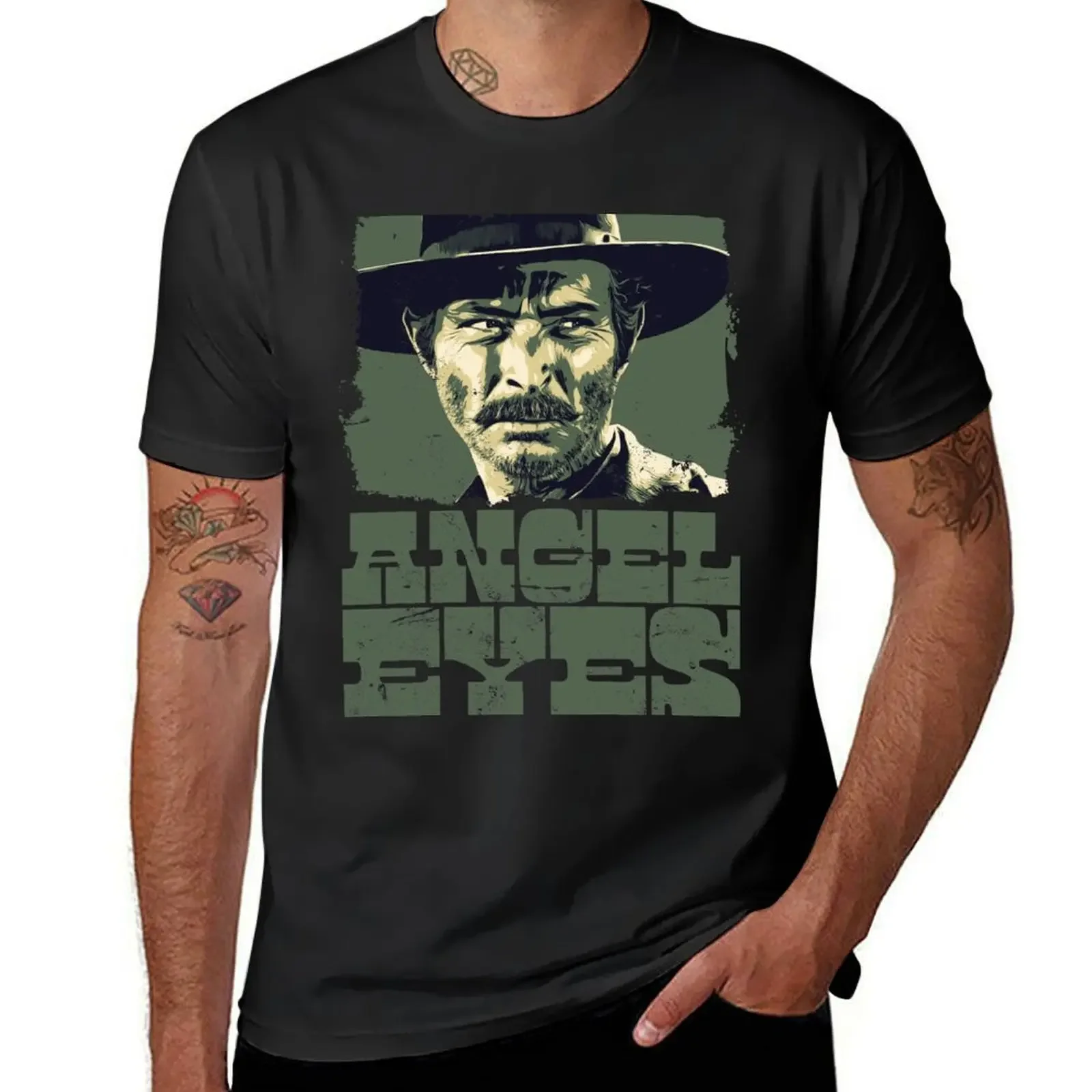 Футболка Angel Eyes Lee Van Cleef The Good Bad And Ugly возвышенная одежда в стиле аниме мужские