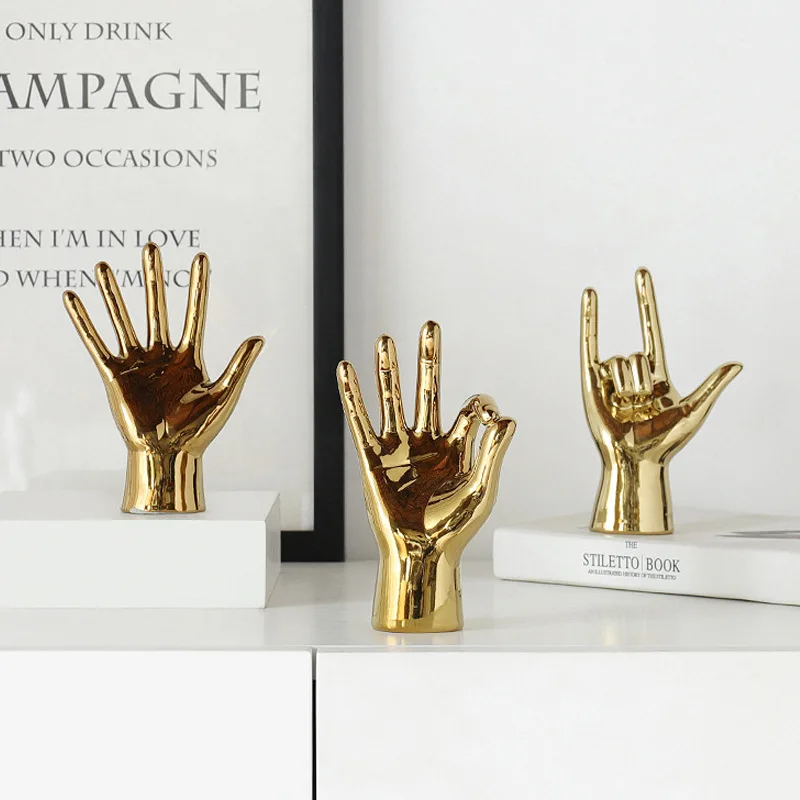 Nordic Gold-plated Creative Finger Arrangement Home Decor Modern Resin Miniature Figurines Home Decoration Accessories Desk
Nordic Gold-plated Creative Finger Arrangement Home Decor Modern Resin Miniature Figurines Home Decoration Accessories Desk