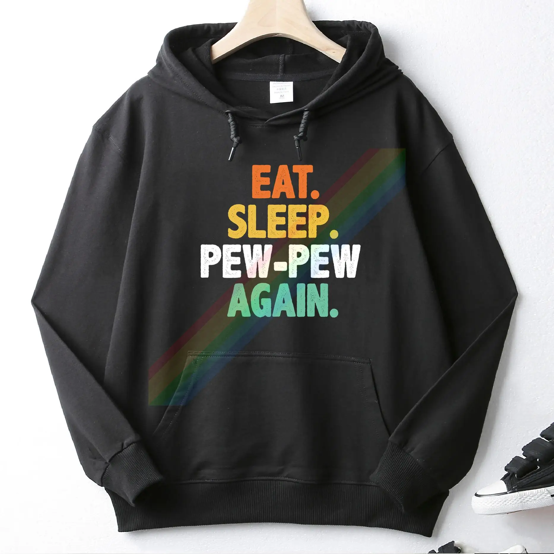 Eat Sleep Pew Pew Again Logo Autumn Unisex Top Hoodie Mens Fashion Wool Clothing Sweatshirt Pullover Asian Size
Eat Sleep Pew Pew Again Logo Autumn Unisex Top Hoodie Mens Fashion Wool Clothing Sweatshirt Pullover Asian Size