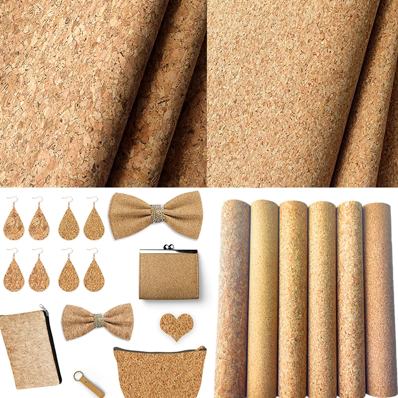 Soft Cork Leather Sheet Faux Leather Fabric Roll Thin Natural Textured Wood Synthetic Leather For Bows/Wallets Crafts 3.5*1.37m 
Soft Cork Leather Sheet Faux Leather Fabric Roll Thin Natural Textured Wood Synthetic Leather For Bows/Wallets Crafts 3.5*1.37m