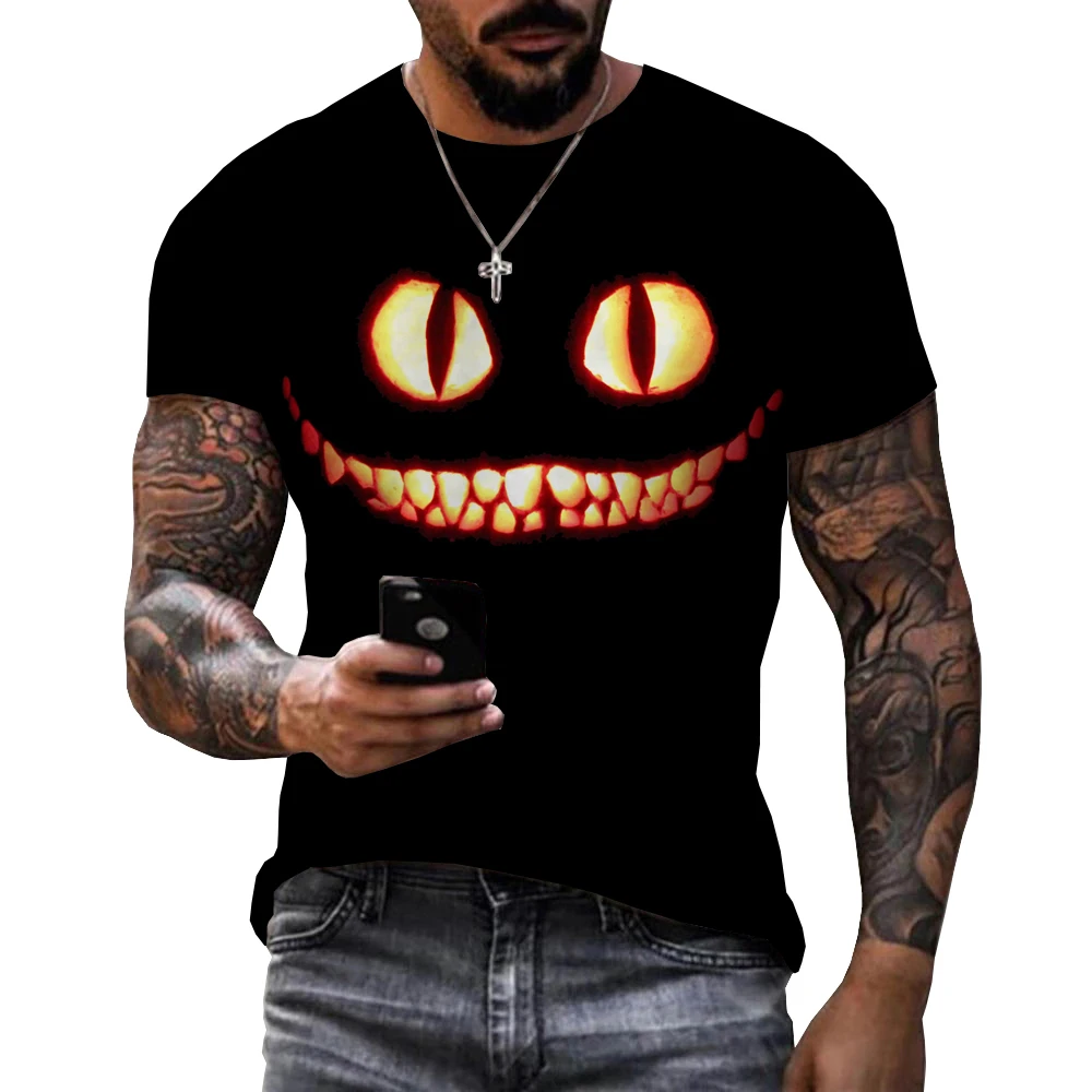Anime Harajuku Cheshire Cat 3D Printed T-Shirt Men's Fashion Streetwear Funny Oversized T-Shirt
Anime Harajuku Cheshire Cat 3D Printed T-Shirt Men's Fashion Streetwear Funny Oversized T-Shirt