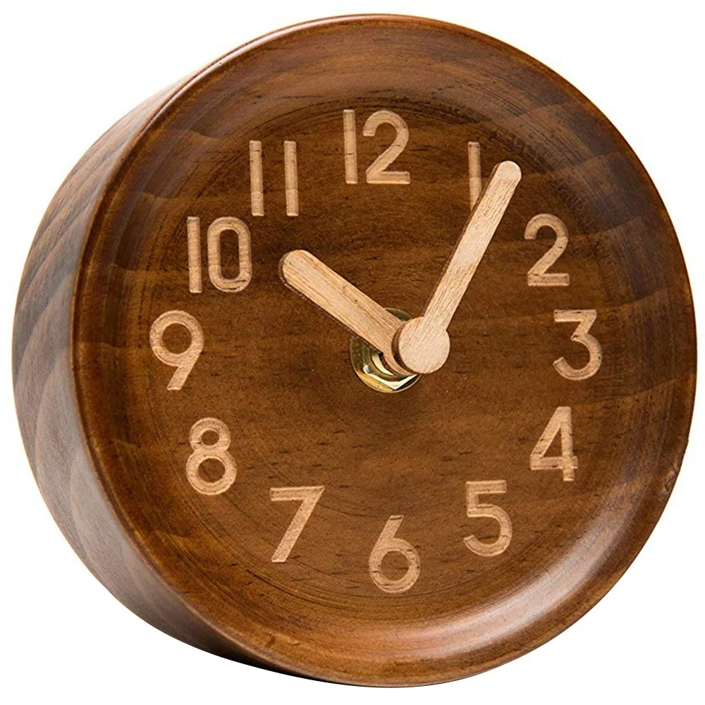 Wooden Desk & Table Analog Clock Made Of Genuine Pine(Dark)-Battery Operated With Precise Silent Sweep Mechanism
Wooden Desk & Table Analog Clock Made Of Genuine Pine(Dark)-Battery Operated With Precise Silent Sweep Mechanism