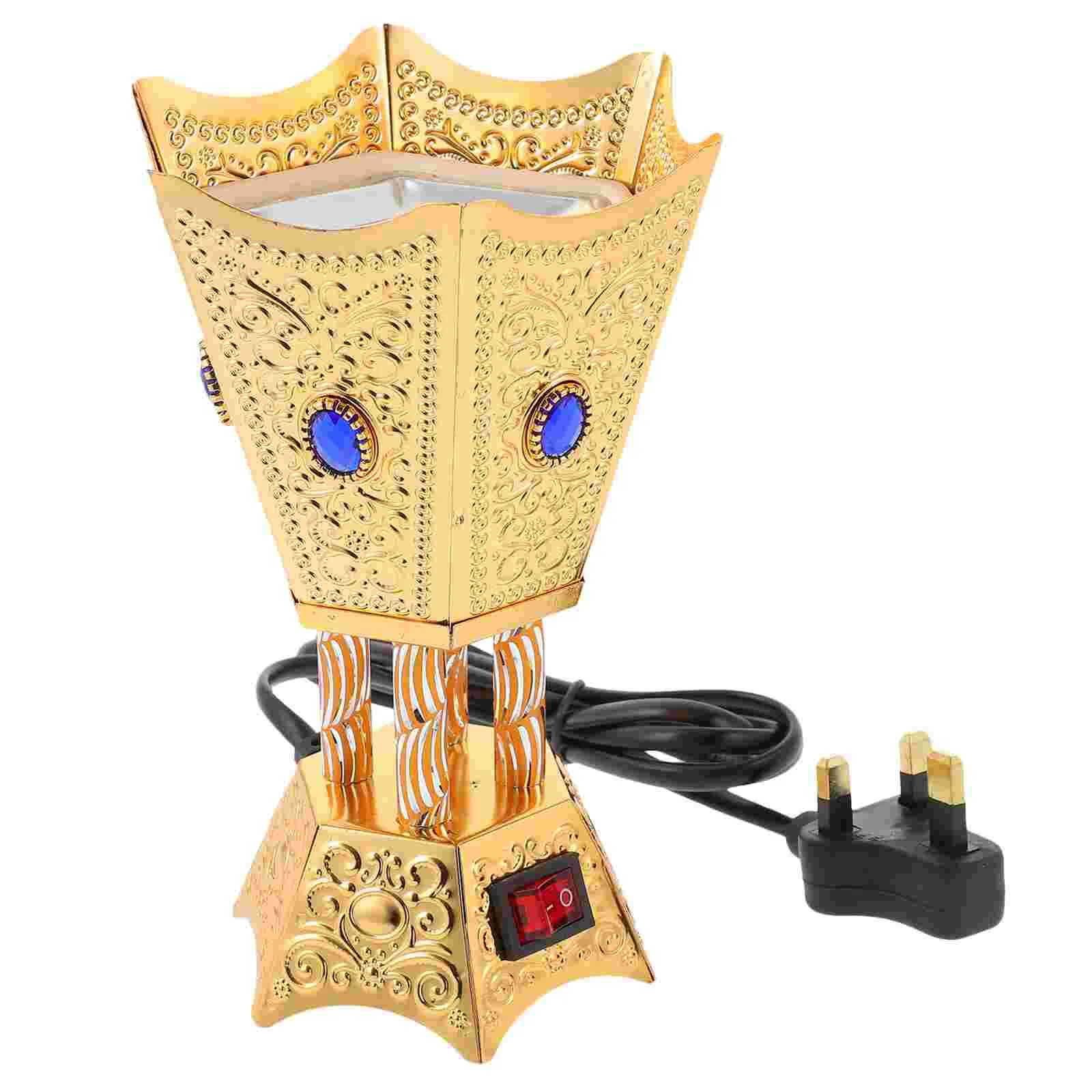 Electric Censer Burner Table Burner Ornament Antique Censer Holder Metal Incense Burner Incense Holder (EU/UK/US Plug)
Electric Censer Burner Table Burner Ornament Antique Censer Holder Metal Incense Burner Incense Holder (EU/UK/US Plug)