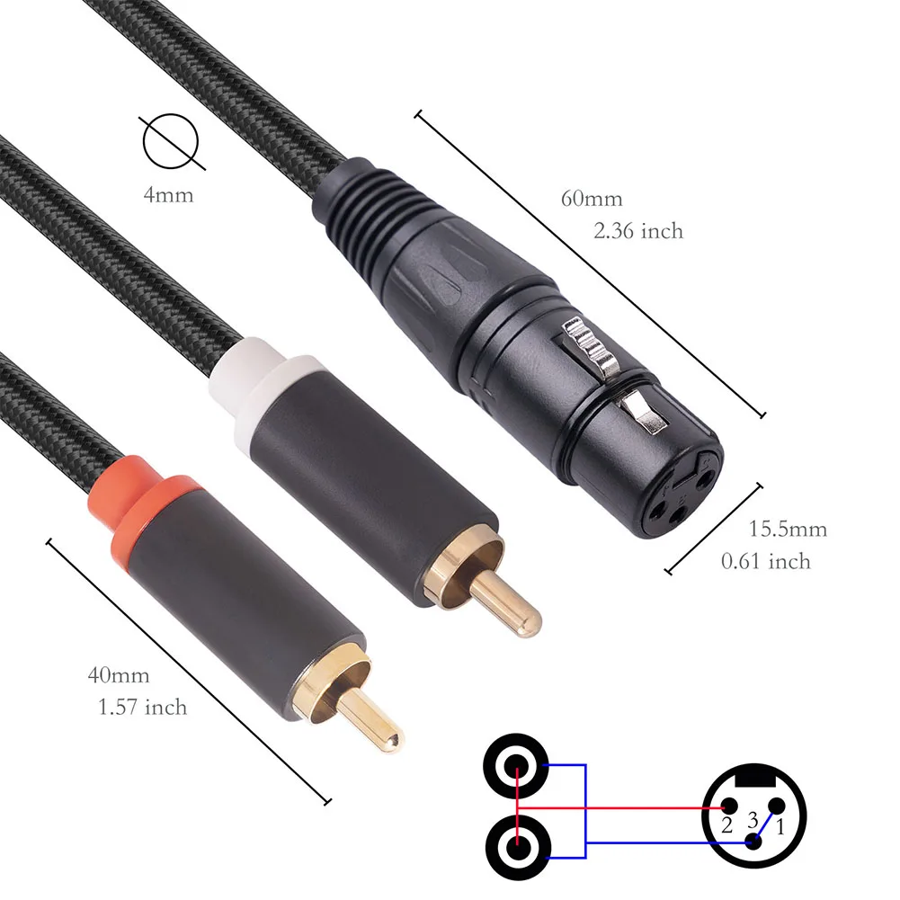 Brand New Musical Instruments Audio Cable Mic Cable 3-core XLR XLR Cable Adapter Dual Lotus Wide Compatibility
Brand New Musical Instruments Audio Cable Mic Cable 3-core XLR XLR Cable Adapter Dual Lotus Wide Compatibility
