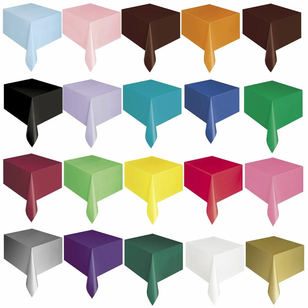 1pc Plastic PE TABLECOVERS Rectangle Table Cloth Cover Party Catering Events Tableware 54"X108" Disposable Table Cover
1pc Plastic PE TABLECOVERS Rectangle Table Cloth Cover Party Catering Events Tableware 54"X108" Disposable Table Cover