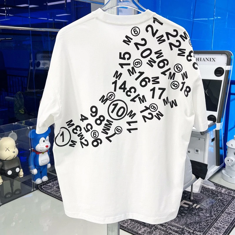 Summer High Quality Breathable Cotton Mm6 Margiela Short Sleeves American Street Print T-shirts Daily Roundneck Men's Clothing
Summer High Quality Breathable Cotton Mm6 Margiela Short Sleeves American Street Print T-shirts Daily Roundneck Men's Clothing