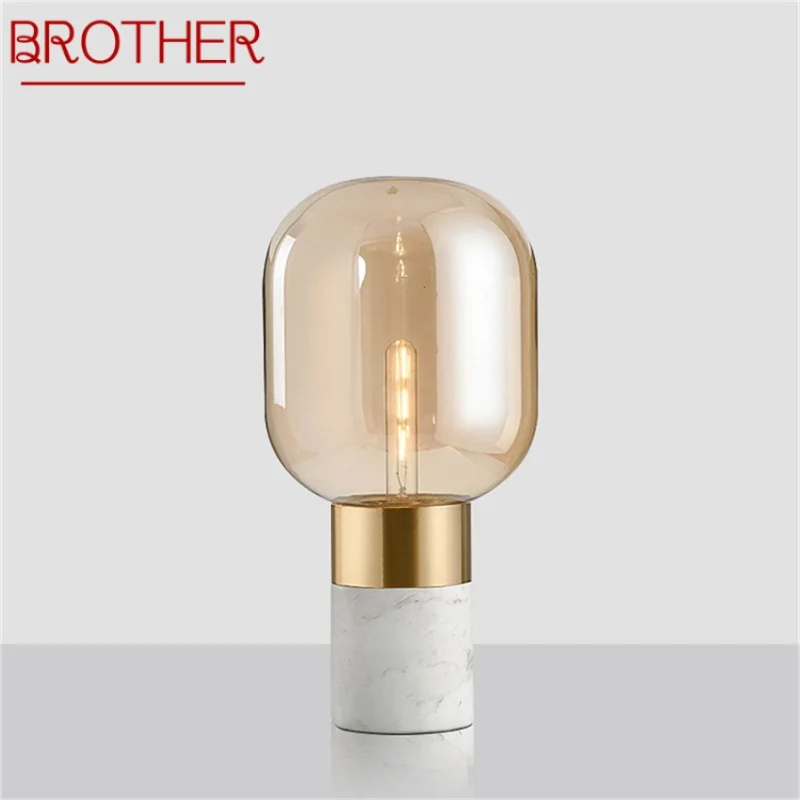 BROTHER Postmodern Table Lamp Nordic Simple Creative Design LED Marble Desk Lightfor Room Bedroom Decor
BROTHER Postmodern Table Lamp Nordic Simple Creative Design LED Marble Desk Lightfor Room Bedroom Decor