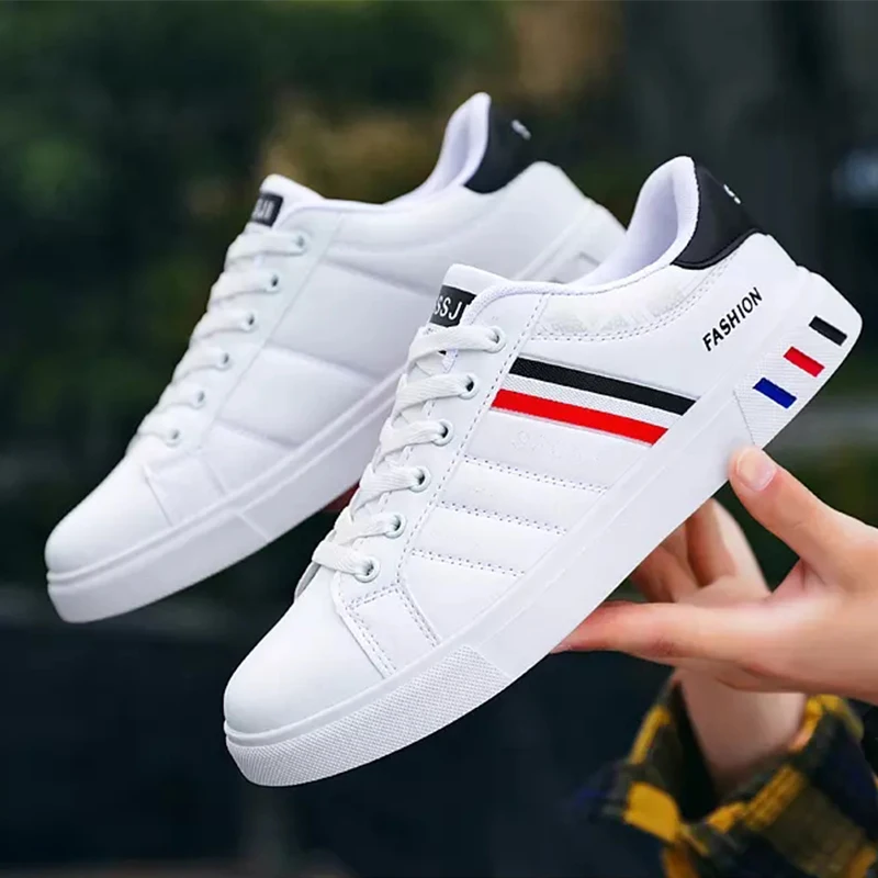 Men's Shoes Fashion Breathable Skateboard Shoes PU Flat Classic Trend Sneakers Soft Light Vulcanized Jogging Shoes Tennis Male
Men's Shoes Fashion Breathable Skateboard Shoes PU Flat Classic Trend Sneakers Soft Light Vulcanized Jogging Shoes Tennis Male