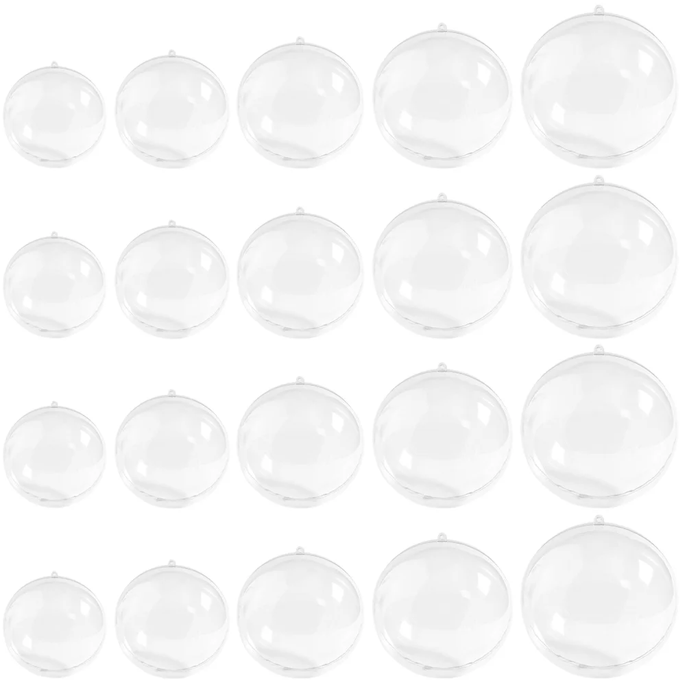 20Pcs Transparent Christmas Balls DIY Fillable Plastic Ornament Balls Christmas Party Decor
20Pcs Transparent Christmas Balls DIY Fillable Plastic Ornament Balls Christmas Party Decor