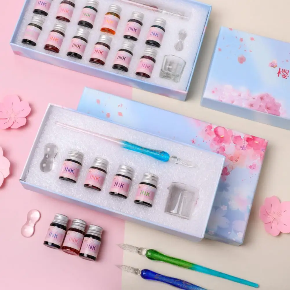 1 Set Practical Ink Pen Smooth Writing Decorative Paillette Print Signature Dip Ink Pen
1 Set Practical Ink Pen Smooth Writing Decorative Paillette Print Signature Dip Ink Pen