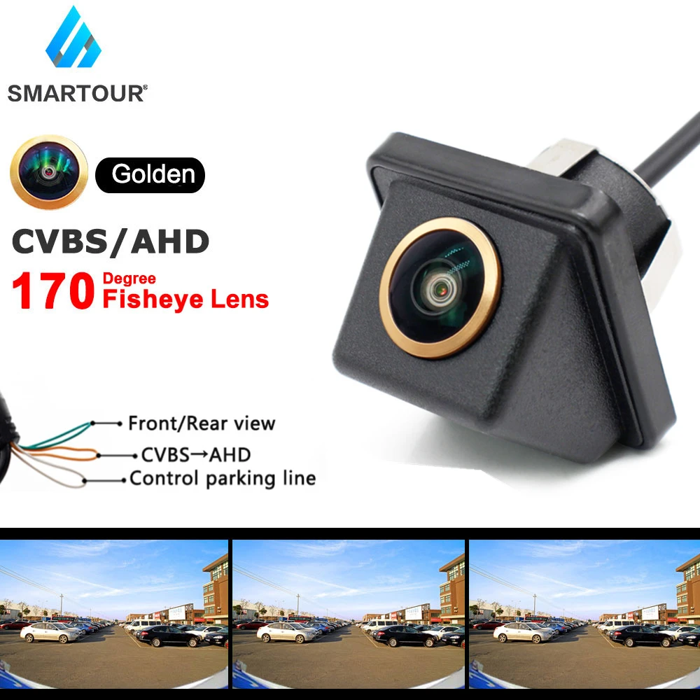 

Smartour Car fisheye 170 degree wide angle reversing camera starlight night vision rear view backup camera AHD 720 25HZ 12V CCD