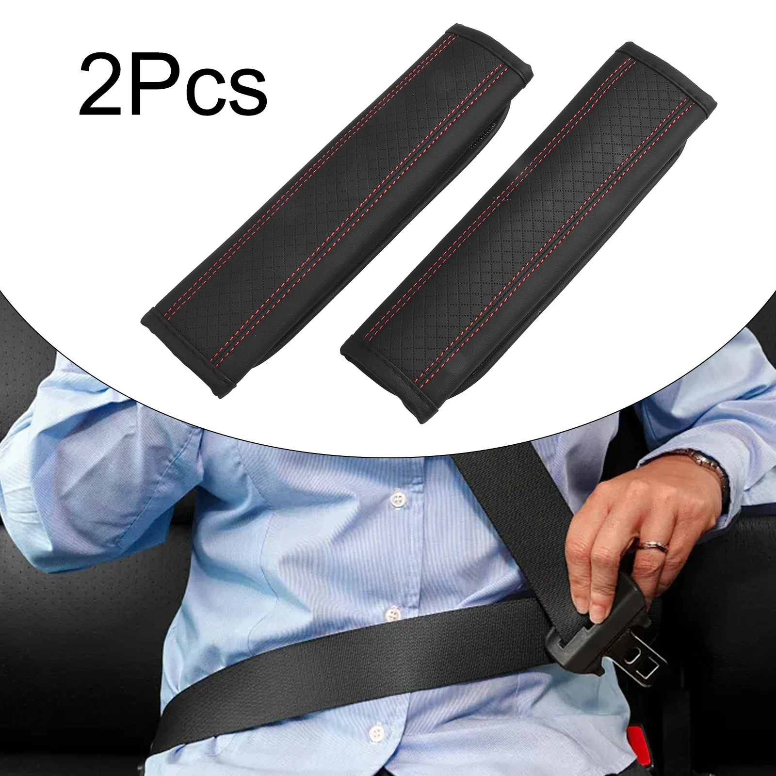 2Pcs Universal Car PU Leather Shoulder Pads Cushion Protect Cover Car Secure Strap Accessories Interior Parts
2Pcs Universal Car PU Leather Shoulder Pads Cushion Protect Cover Car Secure Strap Accessories Interior Parts