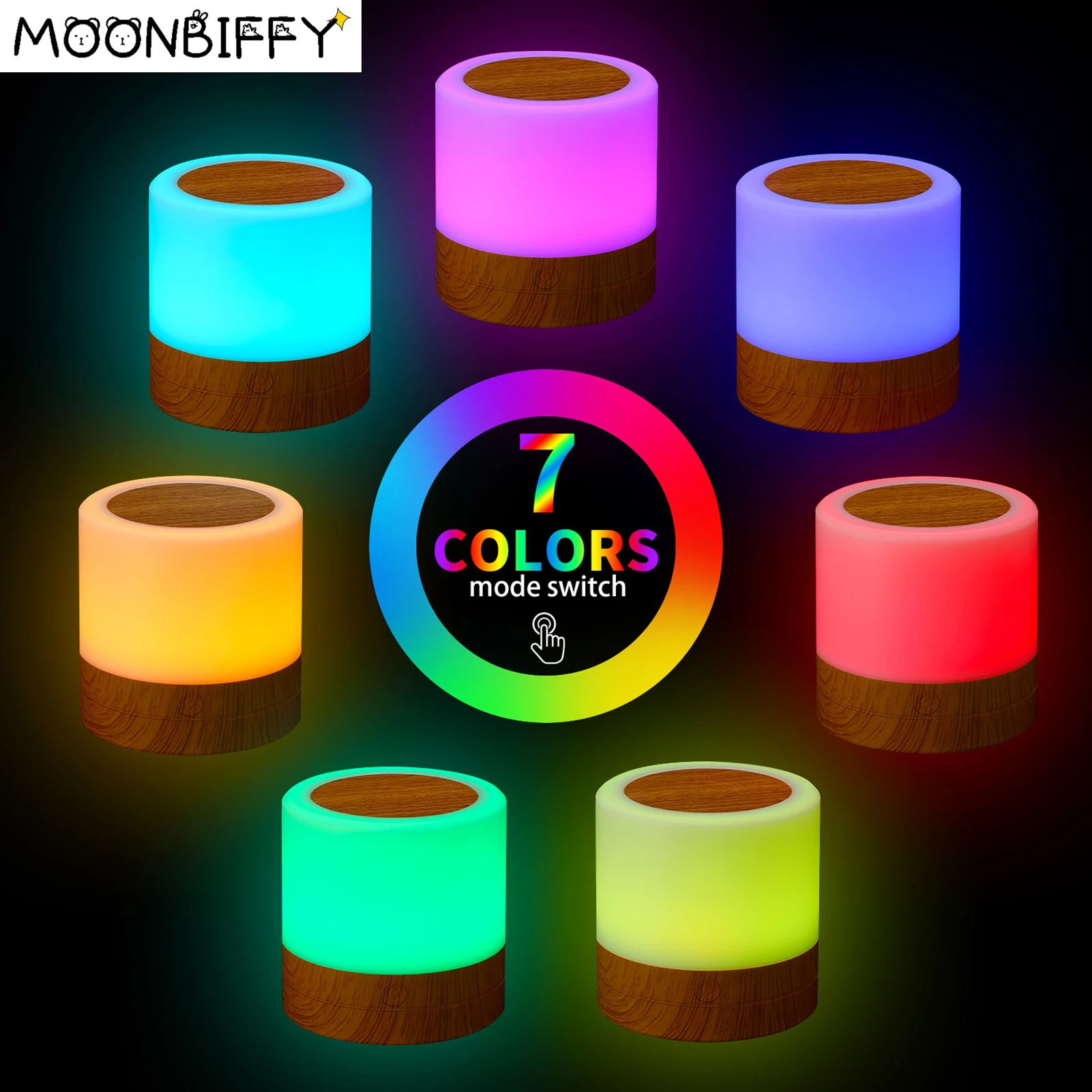 Touching Control 3W DC5V Desktop Leds Colorful Night Light Bedroom Bedside Light USB RGB Night Lamp with Remote-Controller Timer 
Touching Control 3W DC5V Desktop Leds Colorful Night Light Bedroom Bedside Light USB RGB Night Lamp with Remote-Controller Timer