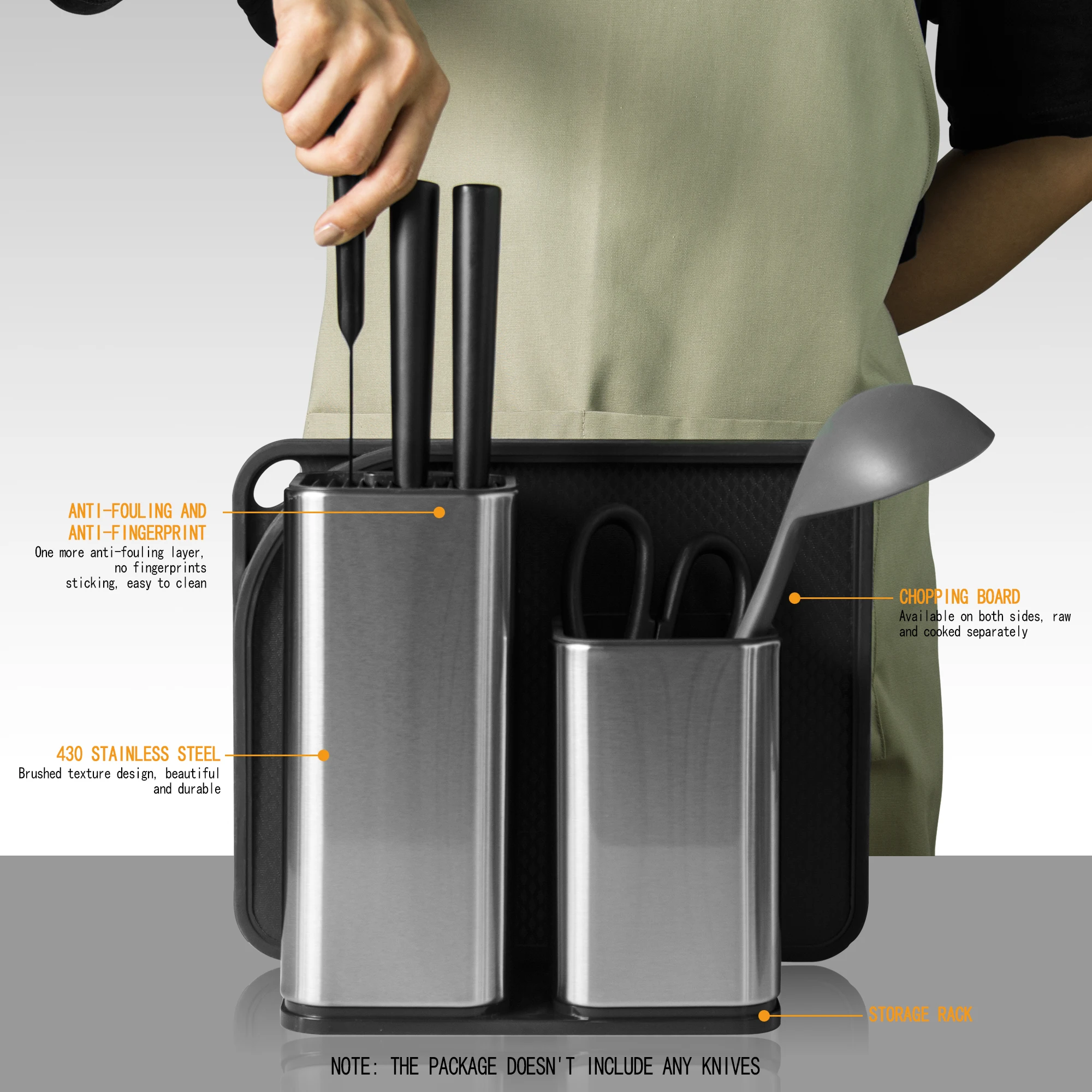 Knife Holder Stand Stainless Steel 8 inch 6 inch Knife Block Gift Set Cutting Board Kitchen Knives Holder Storage Box Rack Tool
Knife Holder Stand Stainless Steel 8 inch 6 inch Knife Block Gift Set Cutting Board Kitchen Knives Holder Storage Box Rack Tool