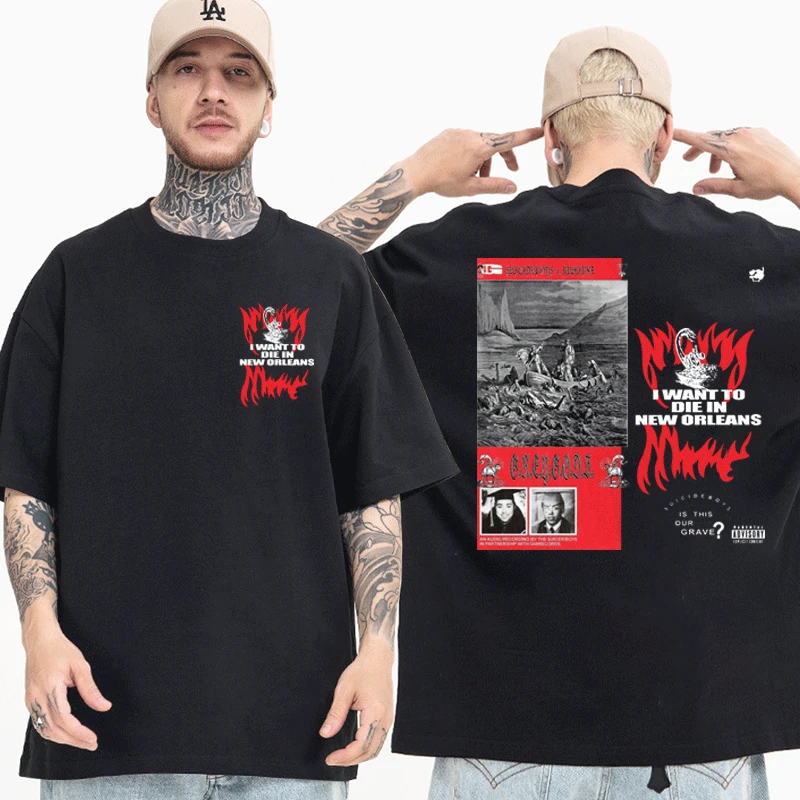 Футболка с надписью «$ uicideboy $», «Я хочу умирать в Музыкальном альбоме Нового Орлеана», футболки в стиле хип-хоп, футболки в стиле рэпера, улич...
Футболка с надписью «$ uicideboy $», «Я хочу умирать в Музыкальном альбоме Нового Орлеана», футболки в стиле хип-хоп, футболки в стиле рэпера, улич...