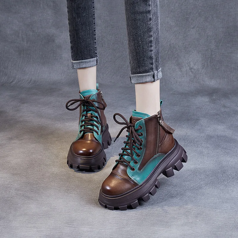Trendy boots women's thick heel thick bottom round toe leather short boots comfortable all-match casual boots women
Trendy boots women's thick heel thick bottom round toe leather short boots comfortable all-match casual boots women