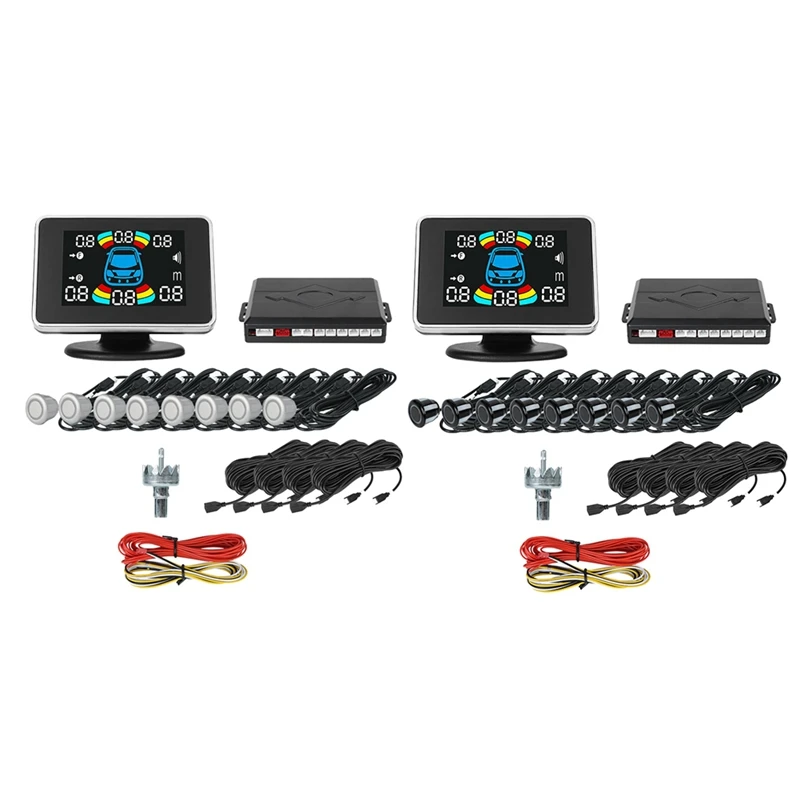 Car Parking Sensors 8Pcs Set Parking Distance Control Buzzer Alarm System LED Display Reverse Auto Radar Monitor 
Car Parking Sensors 8Pcs Set Parking Distance Control Buzzer Alarm System LED Display Reverse Auto Radar Monitor