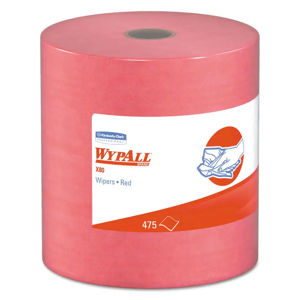 X80 Reusable Wipes (41055), HYDROKNIT Jumbo Roll, 12.5 x 13.4, Red, 475 Wipes/Roll
X80 Reusable Wipes (41055), HYDROKNIT Jumbo Roll, 12.5 x 13.4, Red, 475 Wipes/Roll
