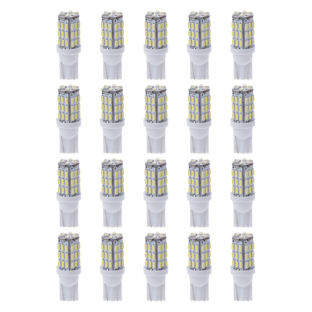 20pcs Universal 6500K White T10 Lamp Bead 3014 42SMD LED Car RV Camper Trailer Reading License Plate Light Bulb 12V
20pcs Universal 6500K White T10 Lamp Bead 3014 42SMD LED Car RV Camper Trailer Reading License Plate Light Bulb 12V